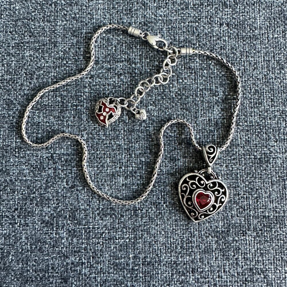 Brighton "Love Your Heart" Go Red Crystal Necklace
